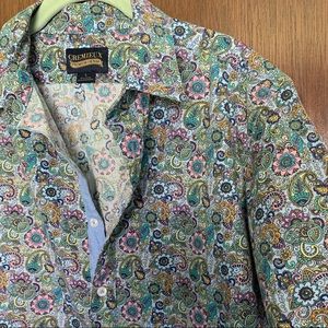 Paisley short sleeve button up